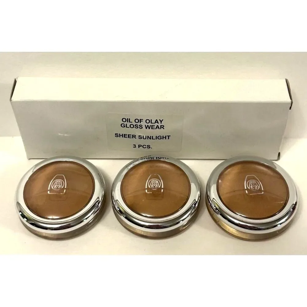 3X Oil Of Olay Lip Shine Gloss Wear #902 A Sheer Sunlight (Neutral) NEW